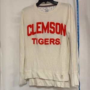 Press box-by Royce apparel-Clemson Tigers Women's Jersey Cream and Red/orange